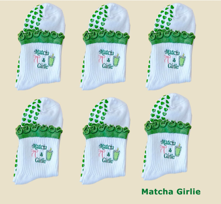 Matcha Pilates Grip Socks